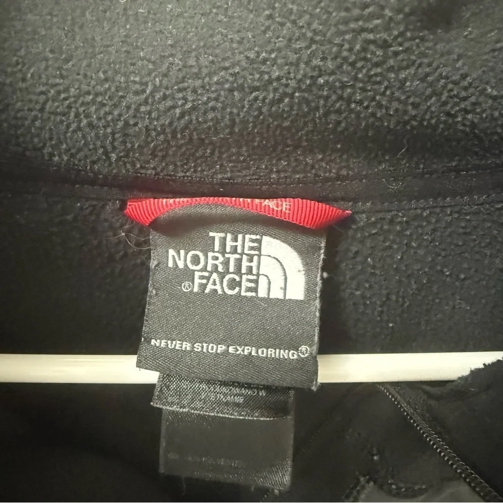 The North Face 1/4 Zip Fleece Pullover Jacket Men Size M Medium Black Sweatshirt
